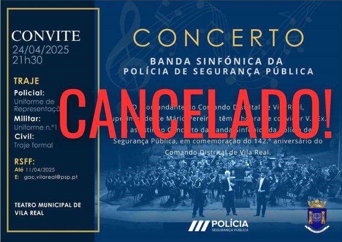 Adiado concerto da Banda Sinfónica da PSP