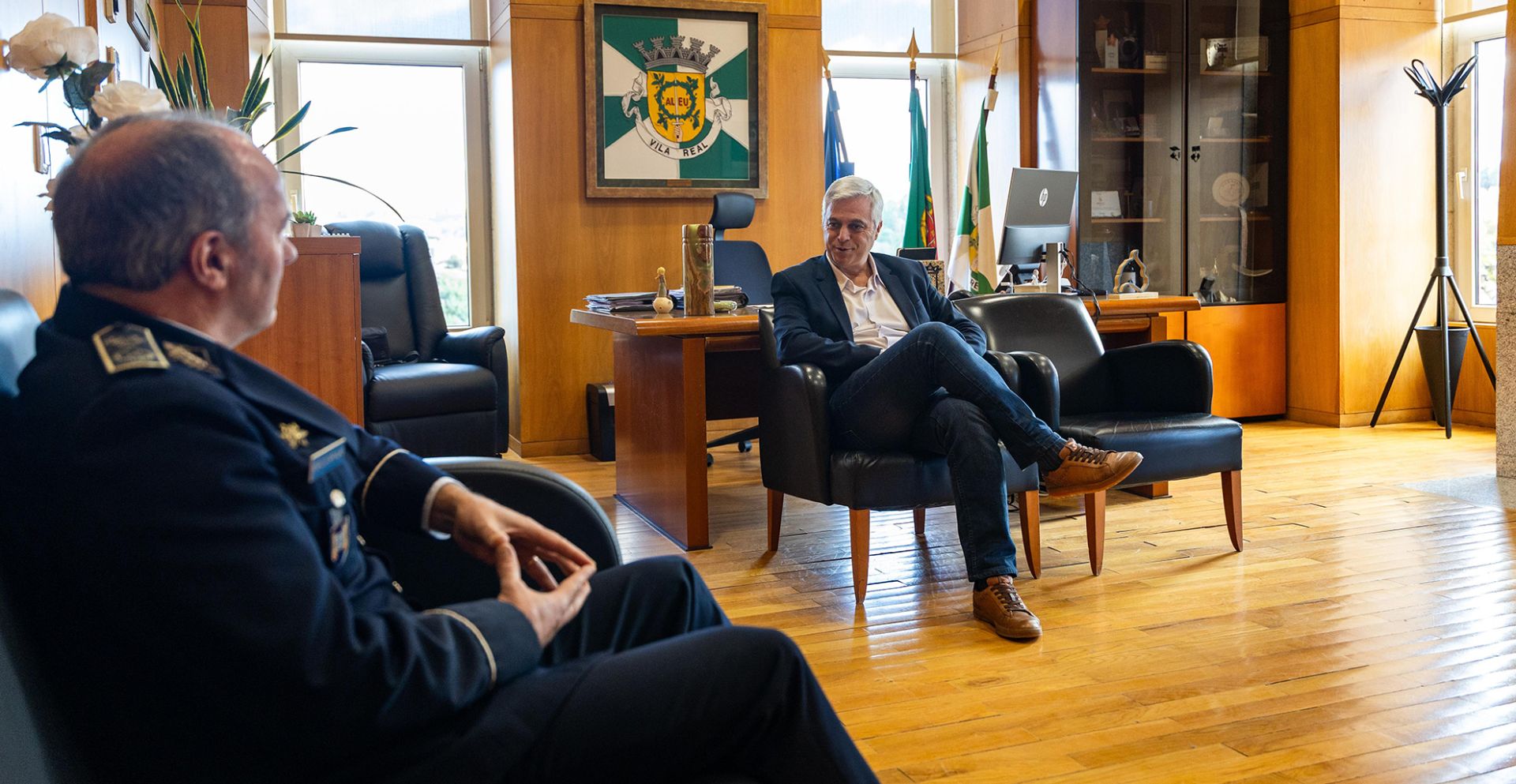 Autarca de Vila Real recebe novo Comandante Distrital da PSP