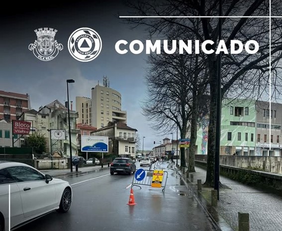 Avenida 1.º de Maio encerrada para avaliação